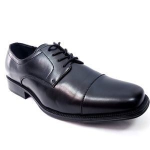 Alfani Men Shoe Black Adam Oxfords 10.5 W Cap Toe